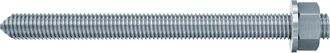 Fischer 10x Varilla De Anclaje Rg M 16 X 500 Mm Galvanizado Cincado Calidad De Acero 5.8 - 095723