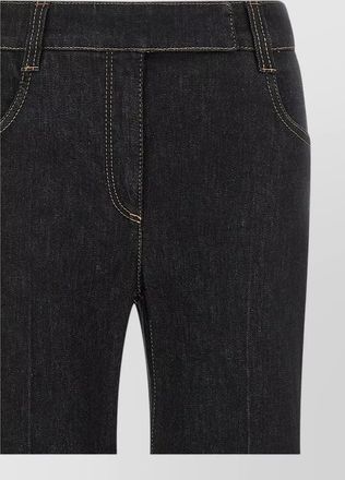 Brunello Cucinelli denim high-rise flared-leg jeans