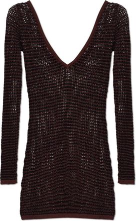 Bond-Eye Rowan Long Sleeve Mini Dress - Dames - Strandmode - Bruin - M/L - Nylon - Badmode