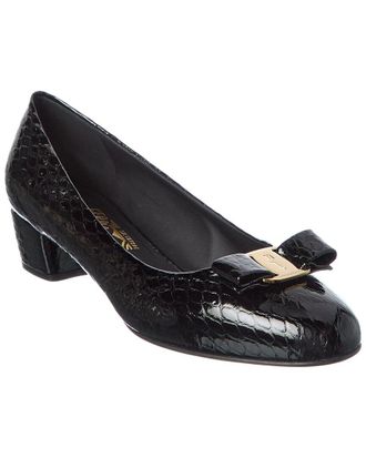 Ferragamo Vara Ornament Leather Pump