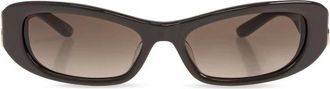 Balenciaga Diva Rechthoekige Zonnebril - Dames - Zonnebrillen - Grijs - ONE Size - Accessoires