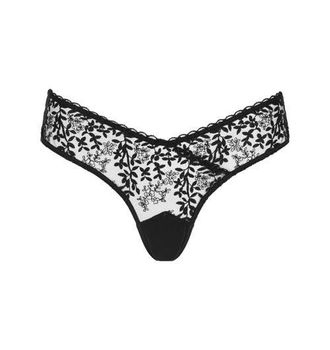 Huit Desir Lace Tanga in Black at Nordstrom, Size X-Large