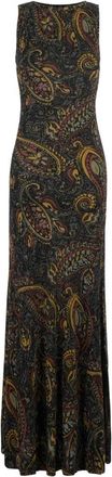 Etro Geborduurde Maxijurk - Dames - Maxi kleedjes - Veelkleurig - M - Kleedjes