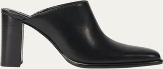 SIMKHAI Carolyn 85mm Leather Block-Heel Mules