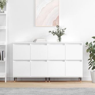 Berkfield Home Sideboards 2 pcs White Engineered Wood