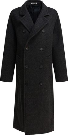 Auralee Long Wool Coat Jackets And Coats Grey-Uomo