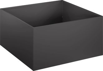 vidaXL Macetero De Jard&iacute;n Negro 40 X 40 X 30 Cm Acero Laminado En Fr&iacute;o Vidaxl