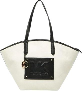 Michael Kors Pre-owned Tote bag - Dames - Vintage Shopper - Wit - ONE Size - Leer - Vintage