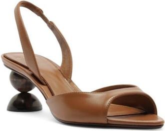 Alexandre Birman Tropicana Slingback Sandal in Espresso at Nordstrom, Size 9.5