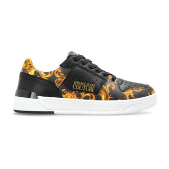 Versace Jeans Couture Sneakers, male, Black, Size: 12 US Barocco Patterned Sneakers