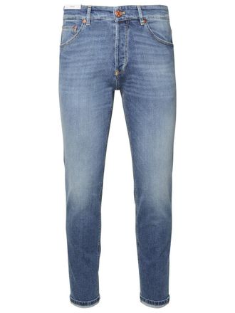 Pantaloni Torino Light Blue Cotton Jeans