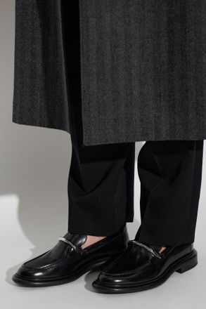 Givenchy Leather Pinch Loafers, Womens, Black