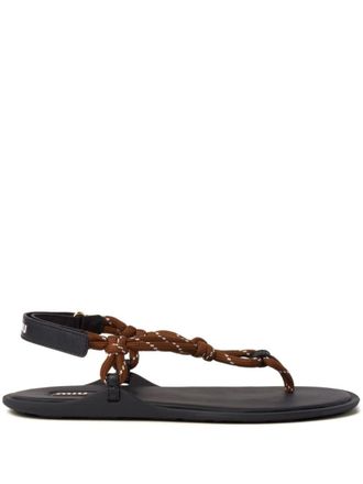 Sandali in pelle Miu Miu SALDI: Acquista da 276,00 €+ | Stylight