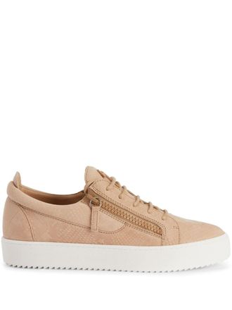 Giuseppe Zanotti Sneakers Frankie con doppia zip - Toni neutri