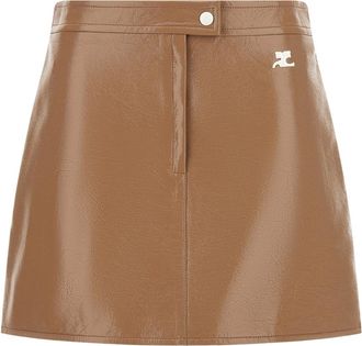 Courr&egrave;ges Mujer, Faldas, Beige, Talla: M