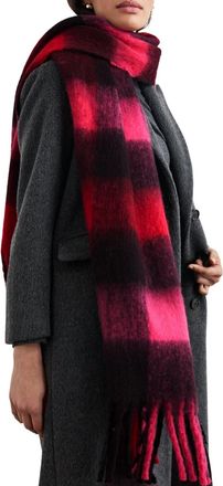 Rails Oslo Scarf In Scarlet Onyx Pink