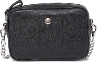 Longchamp Leather Chain Crossbody Bag in Black at Nordstrom Rack