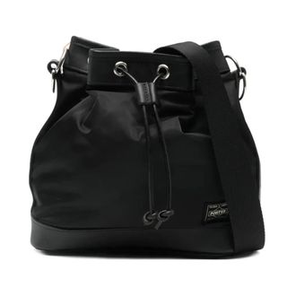 Porter-Yoshida & Co. Tassen, Heren, Zwart, ONE Size, Katoen, String Drawstring Bag (S)