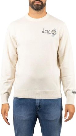Saint Barth Heron Light Sweater - Heren - Ronde hals truien - Beige - S - Wol - Truien & Vesten