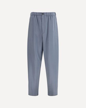 Giorgio Armani Wide-leg silk blend Pants Male 46