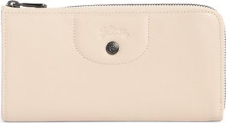 Longchamp Le Pilage Cuir Zip Wallet in Chalk at Nordstrom Rack