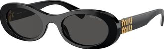 Miu Miu MU 06Zs Zonnebrillen - Dames - Zonnebrillen - Zwart - 50 MM - Accessoires