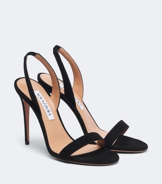 Aquazzura Sandali So Nude 105 in suede