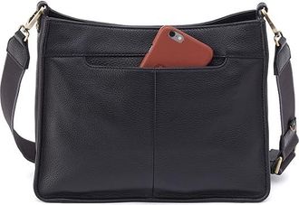 Hobo Cass Crossbody Cross Body Womens Handbags Black 1, Cotton/Leather