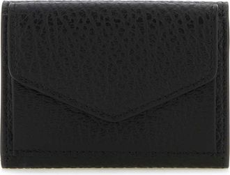 Maison Margiela Black Leather Four Stitches Wallet