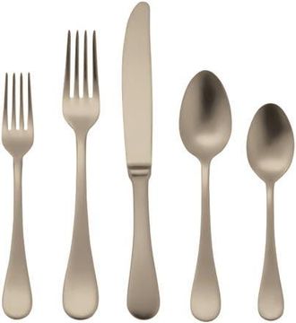 Mepra Brescia Flatware Set - 5 Pieces in Ice Champagne at Nordstrom