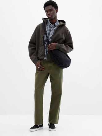 Vans Mens Mossy green Check-5 loose jean Baggy fit