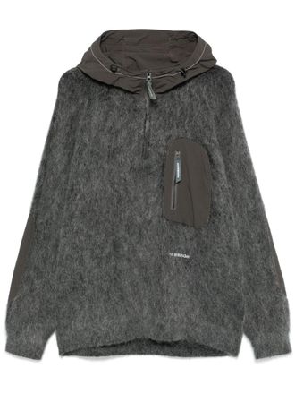 And Wander Felpa con cappuccio - Grigio