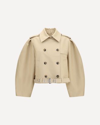 Ganni Double-breasted belted Jacket Female 38