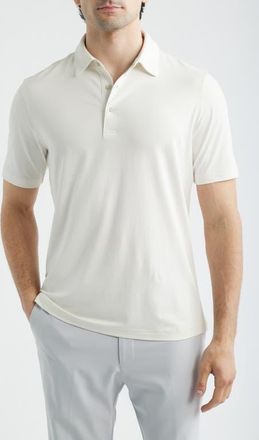 Scott Barber Solid Performance Golf Polo in White at Nordstrom, Size Xx-Large