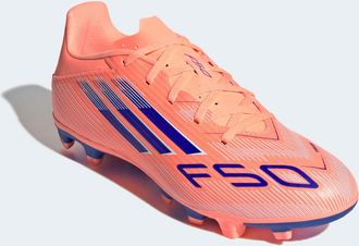 adidas Fussballschuh ADIDAS PERFORMANCE F50 CLUB KUNSTRASEN NEUERER GENERATION, HART- UND ASCHENPL&Auml;TZE, Damen, Gr. 44,5, beam orange, lucid blau, cloud wei&szlig;,