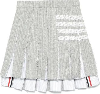 Thom Browne 4-Bar Tweed Mini Skirt - Womens - Polyamide/Polyester/Cotton/Acetate