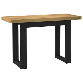 Berkfield Home Desk NOAIN U-Shaped Legs 120x50x75 cm Solid Wood Pine in Brown | Size: 120 x 50 x 75 cm