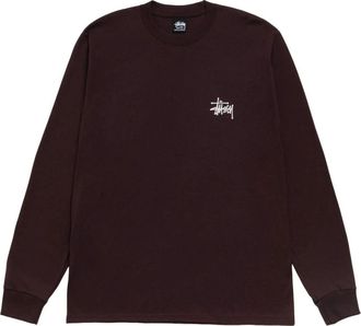 St&uuml;ssy Basic Stussy Long Sleeve T-Shirt Chocolate 1995000-CHOC