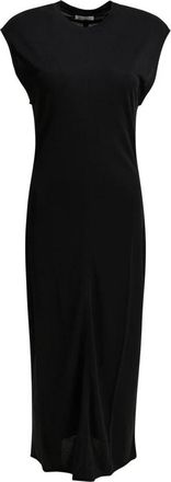 Ami Midi T-Shirt Jurk - Dames - Casual kleedjes - Zwart - M - Kleedjes