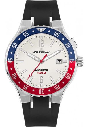 Jacques Lemans 1-2109B Mens Hybromatic Watch - Silver - One Size