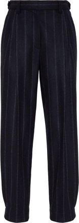 Brunello Cucinelli striped tailored trousers - Blue