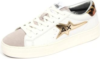 Sun 68 Wit/Grijs Leren/Su&egrave;de Schoenen - Dames - Sneakers - Wit - 39 EU - Su&egrave;de - Schoenen