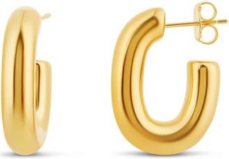 SHYMI U-Shaped Hoop Earrings in Gold at Nordstrom