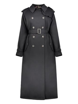 Herno double-breasted belted trench coat - women - Polyester/Goose Feather/Goose Down - 44 - Black