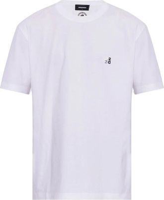 Dsquared2 Camiseta Metal D2 Upside Down - Tops - Hombre - Blanco - XL