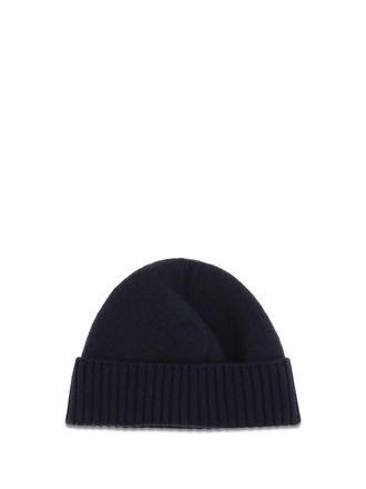 Dolce & Gabbana Mens Beanie Hat Dark Blue Wool