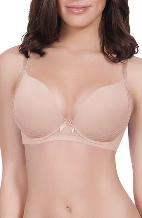 Affinitas Casey Plunge Molded T-Shirt Bra in European Nude at Nordstrom, Size 30Gg
