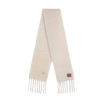 Loewe Winter Scarves, female, White, Size: ONE SIZE 23x185 Scarf