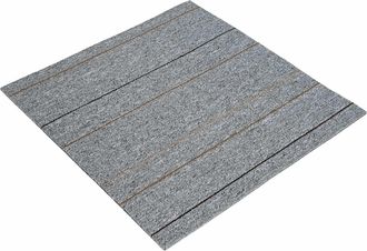 vidaXL Azulejo De Alfombra Gris Claro Con Rayas 50 X 50 Cm 20 Uds. Vidaxl