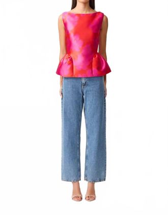 Elliatt Eloise Top In Red Fuchsia